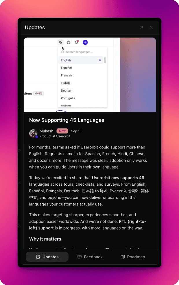 Knowledge base article list and search