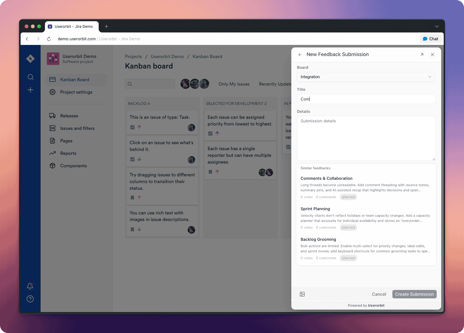 Feature request management