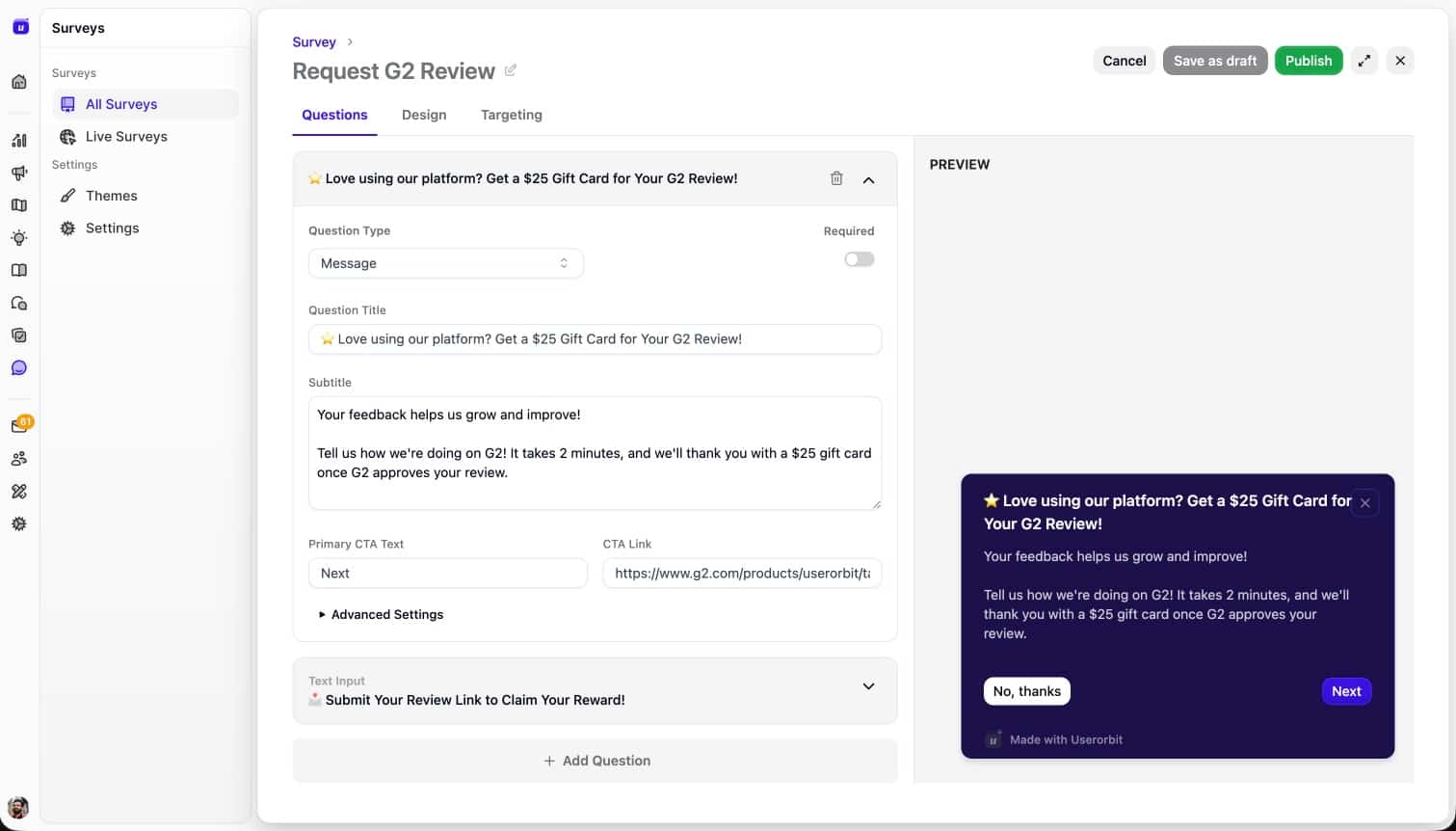 survey question editor